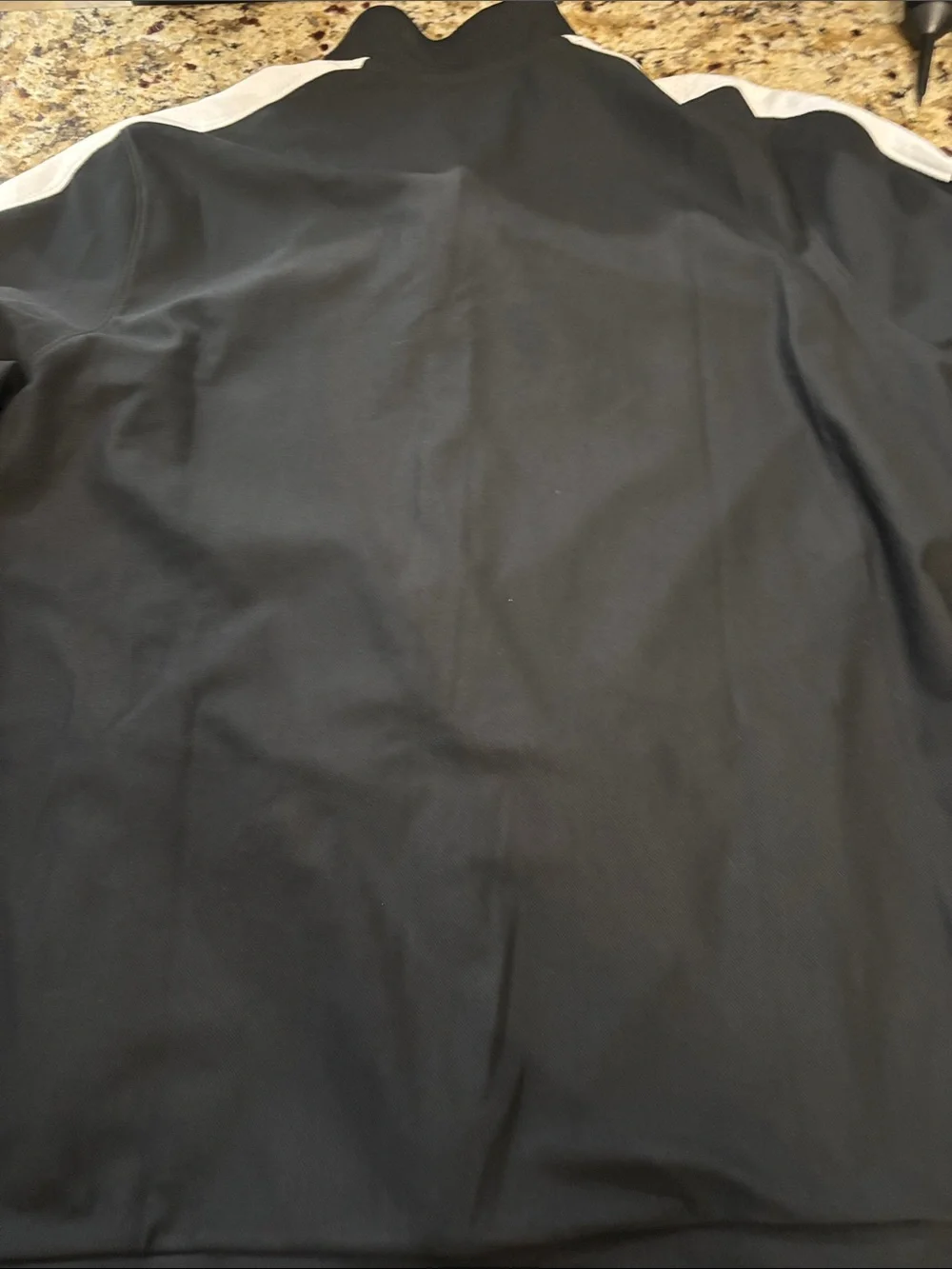 Under Armour Black Track Jacket with White Shoulder Panels